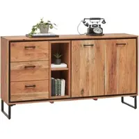 Momax Sideboard Shiva Schwarz/Akaziefarben