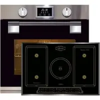 Kaiser Herd-set ,Elektro Pyrolyse Backofen EH 6337+KCT 7797 FI Em Induktionskochfeld 77 cm