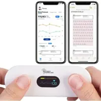 Newgen medicals Medizinisches, mobiles EKG-Messgerät mit OLED-Display, KI-Analyse&App