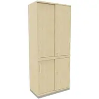 Fm Büromöbel Schiebetürenschrank »Oldenburg« 5 OH 100 cm braun, 100x186.9x44.2 cm