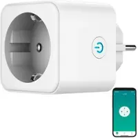 Luminea Home Control WLAN-Steckdose, Matter-zertifiziert, Energiekostenmesser, App, 16 A