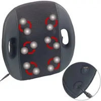 Newgen medicals Shiatsu-Rücken-Massagegerät mit 12 Köpfen und IR-Tiefenwärme, 30 Watt