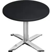 GGM Möbel WTG | Bistro Außen Tisch | Ø:H 70 x 75,5 cm | Schwarz / Aluminium | Rund | Zusatzgewicht