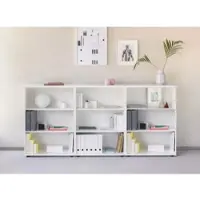 Mdd Büro Aktenregal Weiß klein Pyram