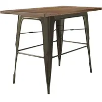 GGM Möbel Tolix Tisch | Rost | B:T:H 120 x 60 x 106 cm | Industrie Tisch, Retrotisch, Industrial Tisch