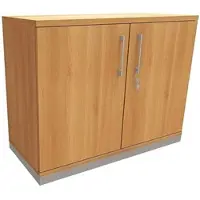 Fm Büromöbel Aktenschrank abschließbar für 2 Ordnerhöhen Breite 100 cm »Oldenburg« braun, 100x78.1x44.2 cm