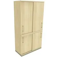 Fm Büromöbel Schiebetürenschrank »Oldenburg« 5 OH 100 cm königsahorn, 100x186.9x44.2 cm