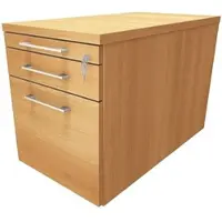 Fm Büromöbel Rollcontainer mit Hängeregister Tiefe 80 cm »Oldenburg« einheitliches Dekor braun, 43.4x54x80 cm