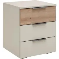 Premium Living Nachtkästchen Ellmau Champagner/Eiche Artisan