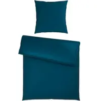 Premium Living Bettwäsche Xenia Uni Blau ca. 135x200cm