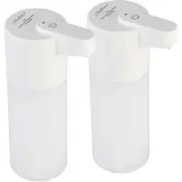 Carlo Milano 2er Set Autom. Akku-Schaum-Seifenspender, IR-Sensor, 5 Stufen, 500 ml