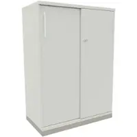 Fm Büromöbel Schiebetürenschrank »Oldenburg« 3 OH 80 cm grau, 80x113.3x44.2 cm