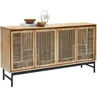 Momax Sideboard Tarim Schwarz/Akazienfarben