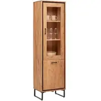 Momax Vitrine Shiva Schwarz/Akaziefarben