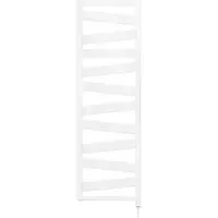 Zehnder Design-Heizkörper Ribbon elektrisch IHD, 1390x70x600 mm, Black Matt, mit Steuerung Easy und Connect App