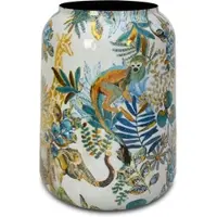 Fleur Ami Bunte Vase oder Übertopf Cobalt Jungle Ø 47 cm, Höhe 62 cm
