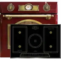 Kaiser Herd-set Elektro Backofen EH 6355 RotEm 67L + KCT 7797 FI Em Induktions Kochfeld 77 cm