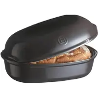 Emile Henry Artisan Brot Backform aus Keramik Schwarz