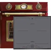 Kaiser Herd-set / Elektro Einbau Backofen EH 6355 RotEm 67L + KCT 6730 FIG Induktions Kochfeld 60 cm
