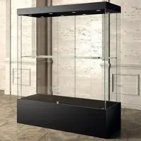 JTI-Vitrine Ausstellung Vitrine schwarz 160 x 60 cm