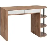 Bessagi Home Schreibtisch Lovino Eichefarben MDF ca. 121x60 cm