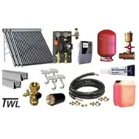 TWL Technologie Solaranlage mit 3 x Röhrenkollektoren TWL EtaSunPro30 VRK30