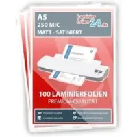 L24 Laminierfolien A5, 2 x 250 Mic, matt