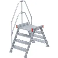 Euroline 512 Überstieg 60° 800mm Stufenbreite 2x4 Stufen Alu gerieft