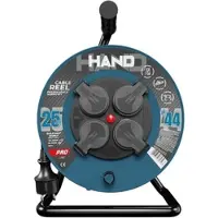 Plastrol Kabeltrommel HAND PRO 25m 4x Steckdosen 230V IP44 H05RN-F 3x2,5 mm2 W-96317
