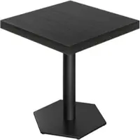 GGM Möbel KA | Bistro Tisch | B:T 80 x 80 cm | H 78 cm | Schwarz | Gestell: Schwarz