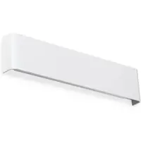 Ideal Lux Wandlampe Delta, weiß / opal, für Wohn- / Esszimmer, Aluminium, Modern, LED Wandleuchte, Wandlampe Innen