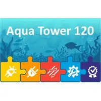 LEDaquaristik GmbH eco+ LED Beleuchtung für Aquatlantis Aqua Tower 120 Aquarium | Komplett-Set