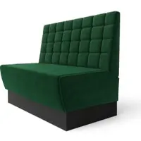 GGM Möbel Meyer S | Gastrobank | B:H 200 x 100 cm | Dunkel Grün | Blocks | Samt