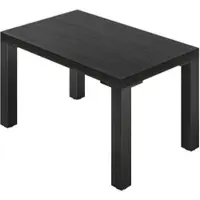 GGM Möbel KM | Bistro Tisch | B:T 130 x 80 cm | H 78 cm | Schwarz | Gestell: Schwarz