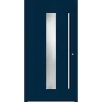 Haustuerenland.de Aluminium Haustür nach Maß "MAJA" 90 mm RC2 Stahlblau RAL 5011 innen öffnend DIN rechts