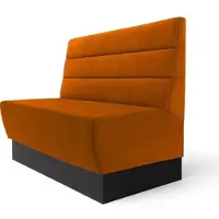 GGM Möbel Meyer S | Gastrobank | B:H 180 x 100 cm | Orange | Horizontal Gestreift | Samt