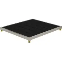 Edelstahl Eichenwald Modell 70 WPC Plattform für Solarduschen in Anthrazit