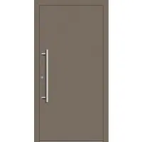 Haustuerenland.de Haustür mit Fingerprint "GESA" 79 mm RC2 Beigegrau RAL 7006 beidseitig innen öffnend DIN links