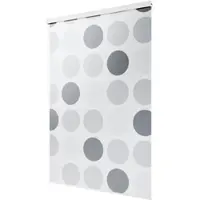 KS Handel 24 Halb-Kassetten Duschrollo Duschvorhang PEVA Retro grau 90x240 cm