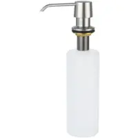 Sanismart Einbau-Seifenspender T02 Messing Nickel satiniert 500 ml
