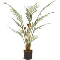 Fleur Ami Goldtüpfelfarn Phebodium aureum Kunstpflanze 95 cm