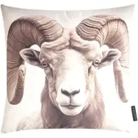Magma Heimtex Magma Kissenhülle Wild Animals 'Widder' 45 x 45 cm Natur - Beige