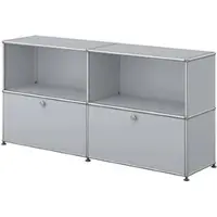 USM United Soft USM Haller Sideboard mit 2 Klapptüren mattsilber