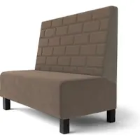 GGM Möbel Schmidt F | Gastrobank | B:H 200 x 100 cm | Taupe | Stein | Samt