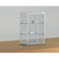 JTI-Vitrine Glasvitrine Tischvitrine abschließbar Weiß JT-A46P