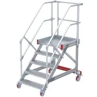 Euroline 513 Wartungsbühne 45° 600mm Stufenbreite 5 Stufen Alu gerieft