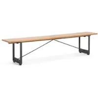 Magis Brut Bank, 220 x 35 cm, anthrazitgrau / eiche natur
