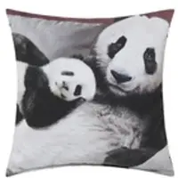 Möbel Kraft Dekokissen Panda , grau , Maße (cm): B: 45 T: 15.0