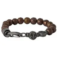 HAFENKLUNKER - ANKER ARMBAND - braun - silber