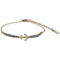 HAFENKLUNKER - HARMONY TEXTIL Armband / roségold - grau